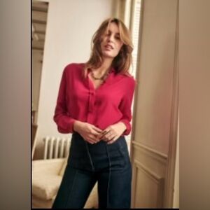 NWT Sézane Chemise Ann blouse Sz 36